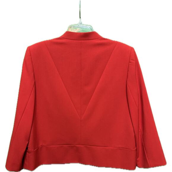 Tahari Arthur S. Levine Tomato Red Blazer Jacket Size 10 NWT - Picture 2 of 10